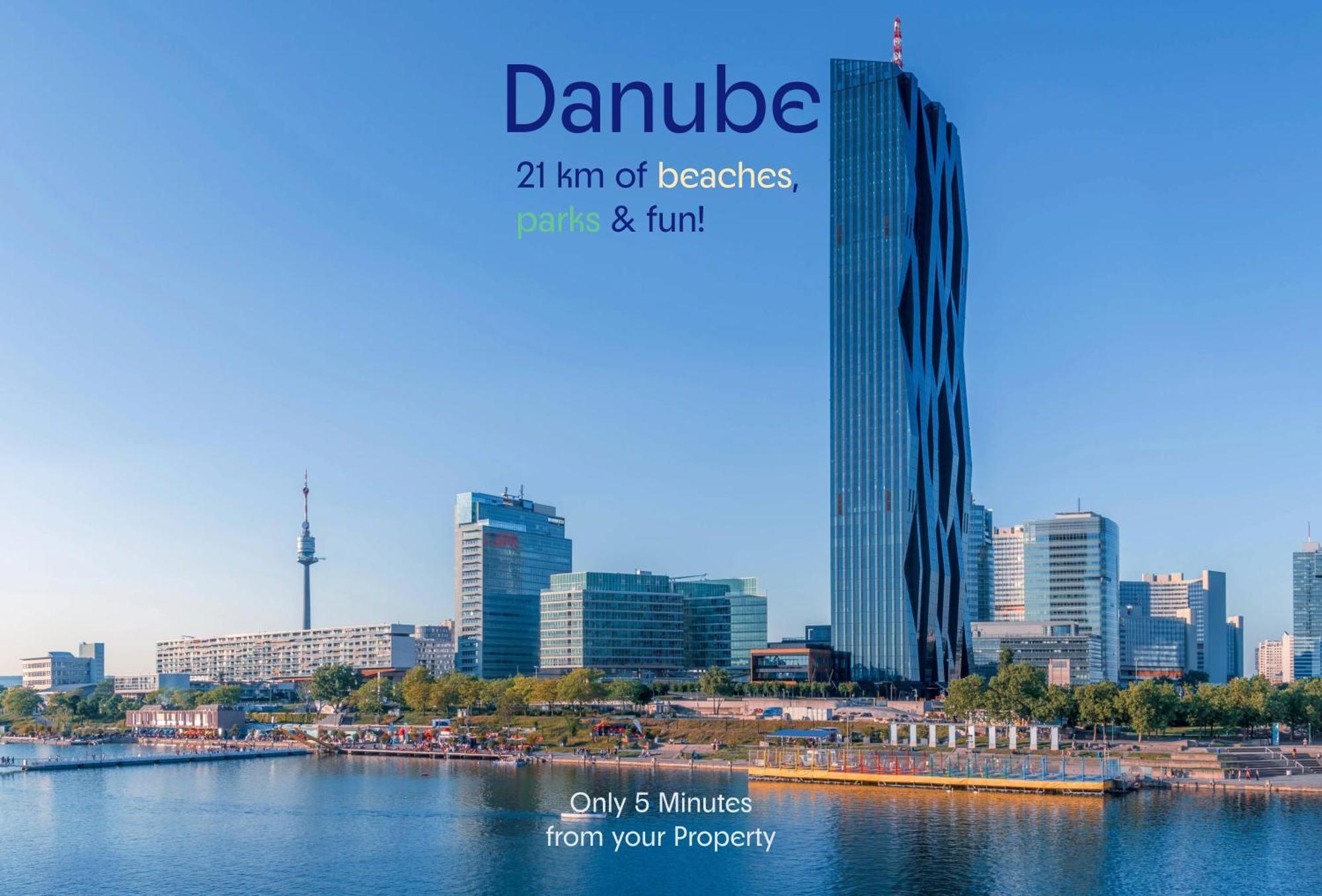 Homelike 2Br Apt. @Millenium Tower/Danube River Wien Exterior foto